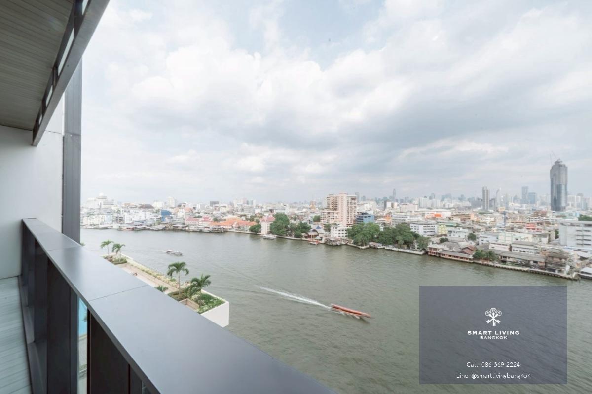 ให้เช่าคอนโดหรูริมแม่น้ำเจ้าพระยา Banyan Tree Residences Riverside Bangkok 2 ห้องนอน 160 ตร.ม. วิวแม่น้ำพาโนรามา ใกล้ ICONSIAM