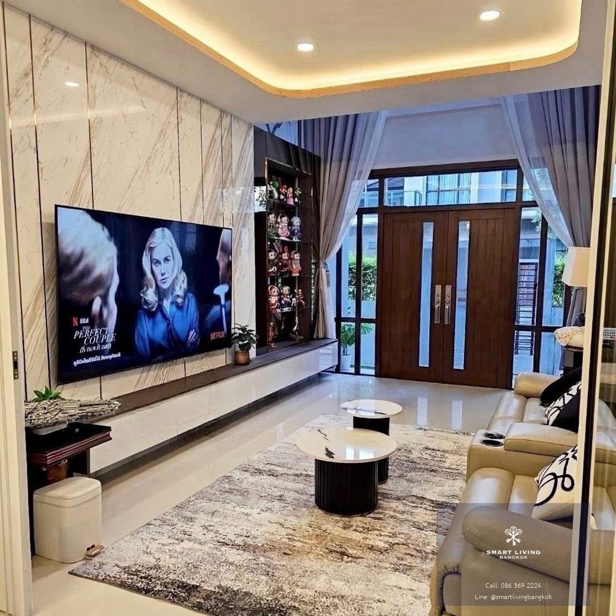 บ้านเดี่ยวให้เช่า The City เอกมัย-ลาดพร้าว 4 ห้องนอน 309 ตร.ม พร้อม Solar Cell ใกล้โรงเรียนนานาชาติ เหมาะครอบครัวต่างชาติ