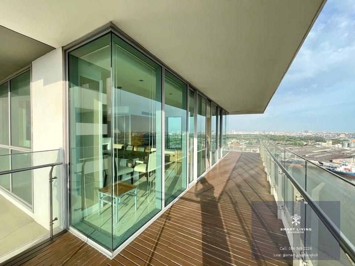 ให้เช่าคอนโด The Pano พระราม 3 ห้องใหญ่ วิวแม่น้ำเจ้าพระยา ระเบียงกว้าง พร้อมอยู่