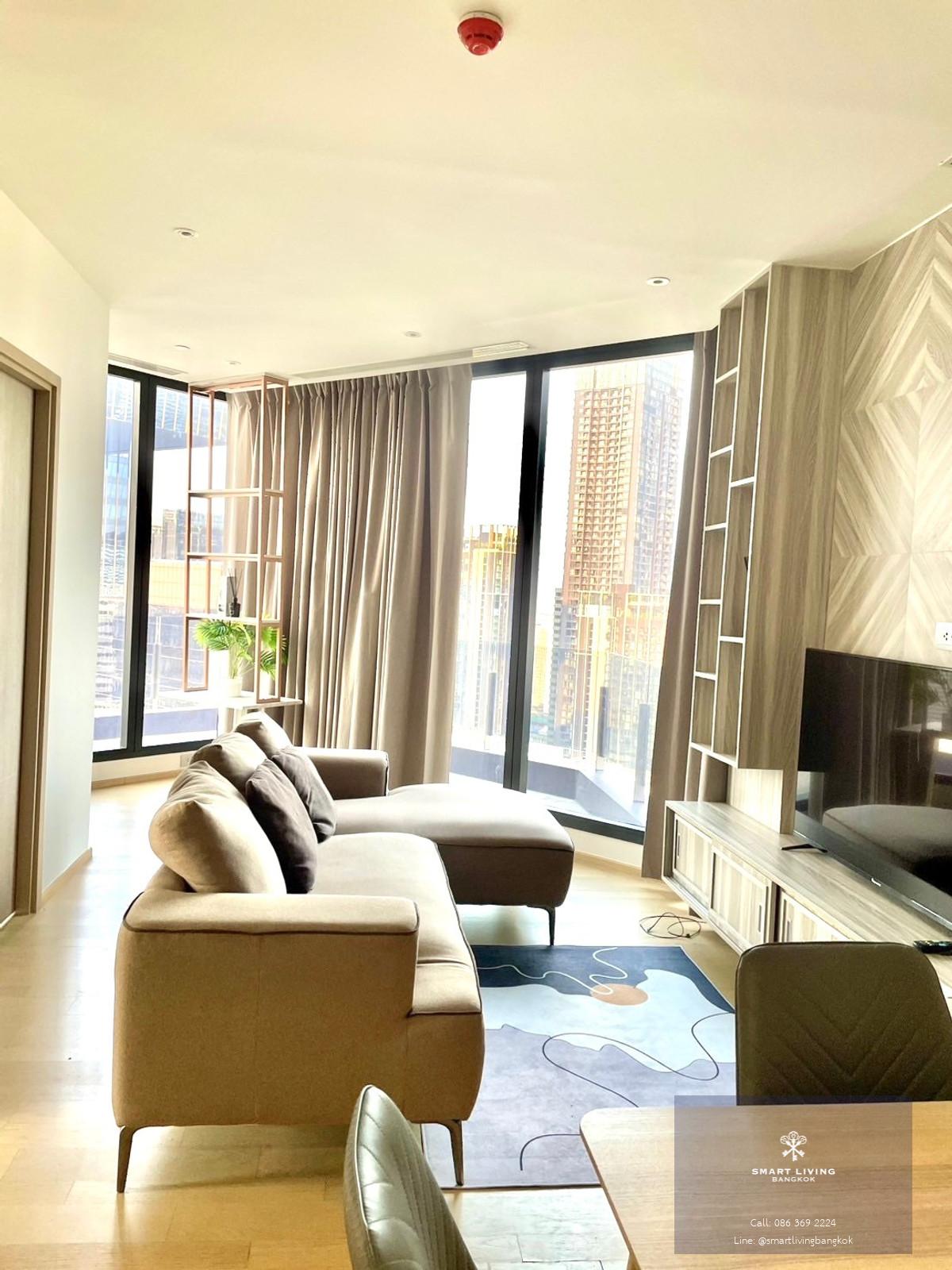 ให้เช่า คอนโด  Ashton Asoke Rama 9  2 ห้องนอน 91 ตร.ม.  ตกแต่งครบ พร้อมเฟอร์นิเจอร์ครบ