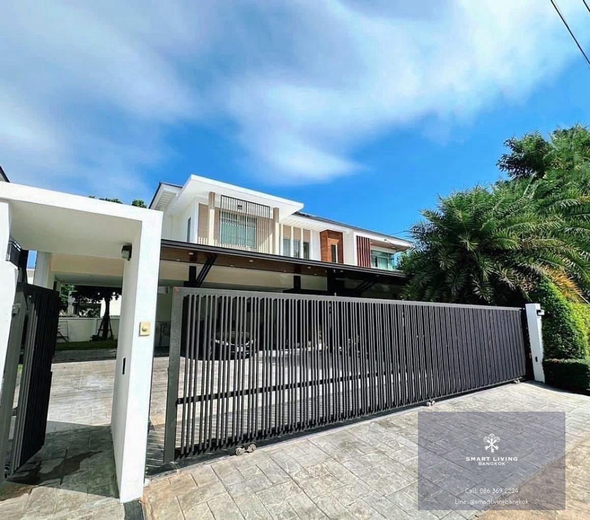 ให้เช่าบ้านเดี่ยวหรูพร้อมสระว่ายน้ำ Perfect Masterpiece สุขุมวิท 77 หลังมุม ขนาดใหญ่ 5 ห้องนอน ใกล้สนามบินสุวรรณภูมิ พร้อมเข้าอยู่ 26 มีนาคม 69