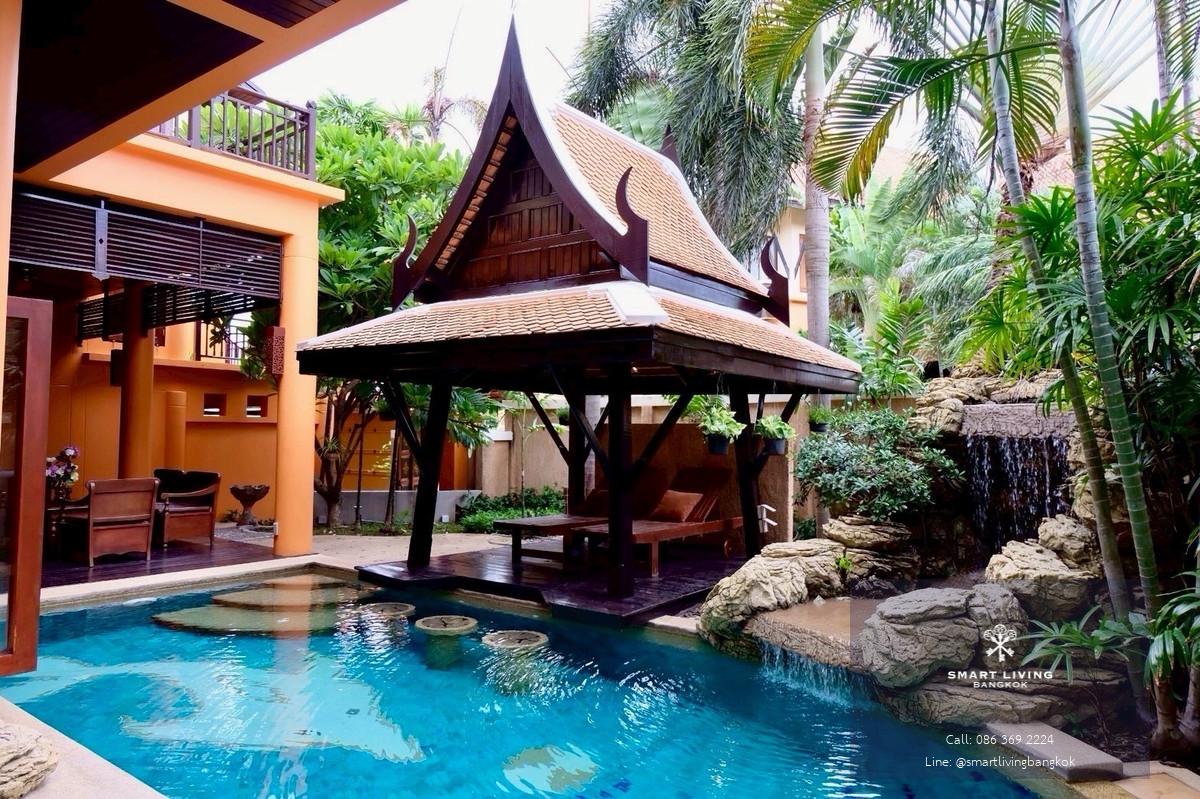 พูลวิลล่าสไตล์ไทย-บาหลี 3.5 ชั้น ห่างจากหาดจอมเทียนเพียง 350 เมตร มีสระว่ายน้ำส่วนตัว