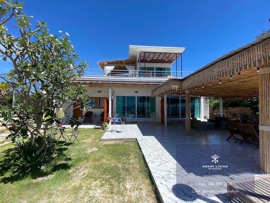 ขายบ้านพักตากอากาศติดทะเล ประจวบคีรีขันธ์ หาดสวย น้ำใส ไม่มีถนนกั้น พร้อมโอกาสสร้างรายได้จากที่พัก