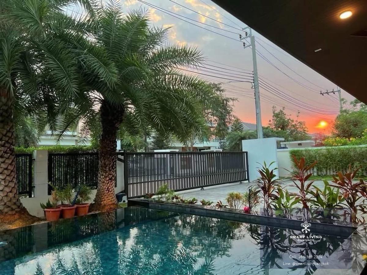 ให้เช่าบ้านเดี่ยวหรูพร้อมสระว่ายน้ำ Perfect Masterpiece สุขุมวิท 77 หลังมุม ขนาดใหญ่ 5 ห้องนอน ใกล้สนามบินสุวรรณภูมิ พร้อมเข้าอยู่ 26 มีนาคม 69