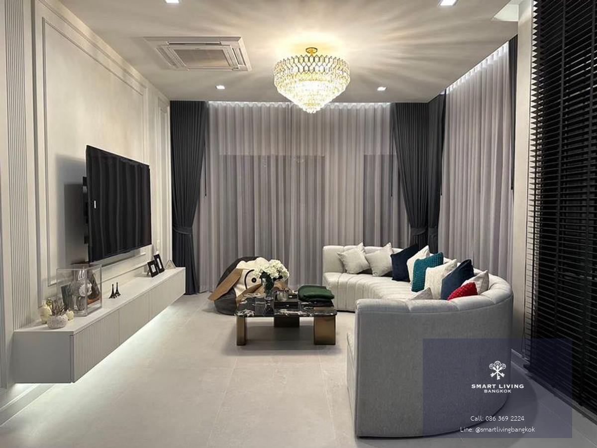 ✨ขาย/ให้เช่าบ้านโครงการหรูที่ แกรนด์บางกอก บูเลอวาร์ด - กรุงเทพกรีฑา ไซส์ใหญ่สุดในโครงการ  มีเฟอร์นิเจอร์  สิ่งอำนวยความสะดวกครบ 10นาทีถึงBrighton College Bangkok พร้อมเข้าอยู่