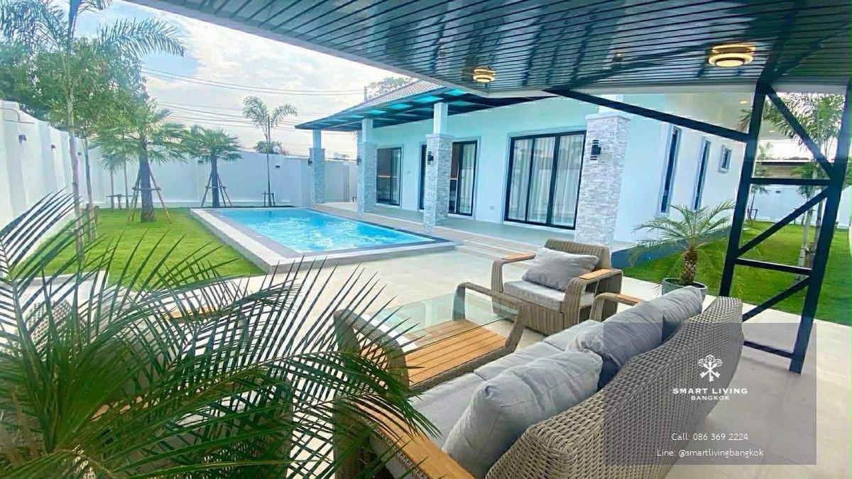 ขายพูลวิลล่าหรู สร้างใหม่ ห้วยใหญ่ บ้านเดี่ยวพร้อมสระส่วนตัว ใกล้สุขุมวิท และหาดจอมเทียน เหมาะลงทุนปล่อยเช่ารายวัน