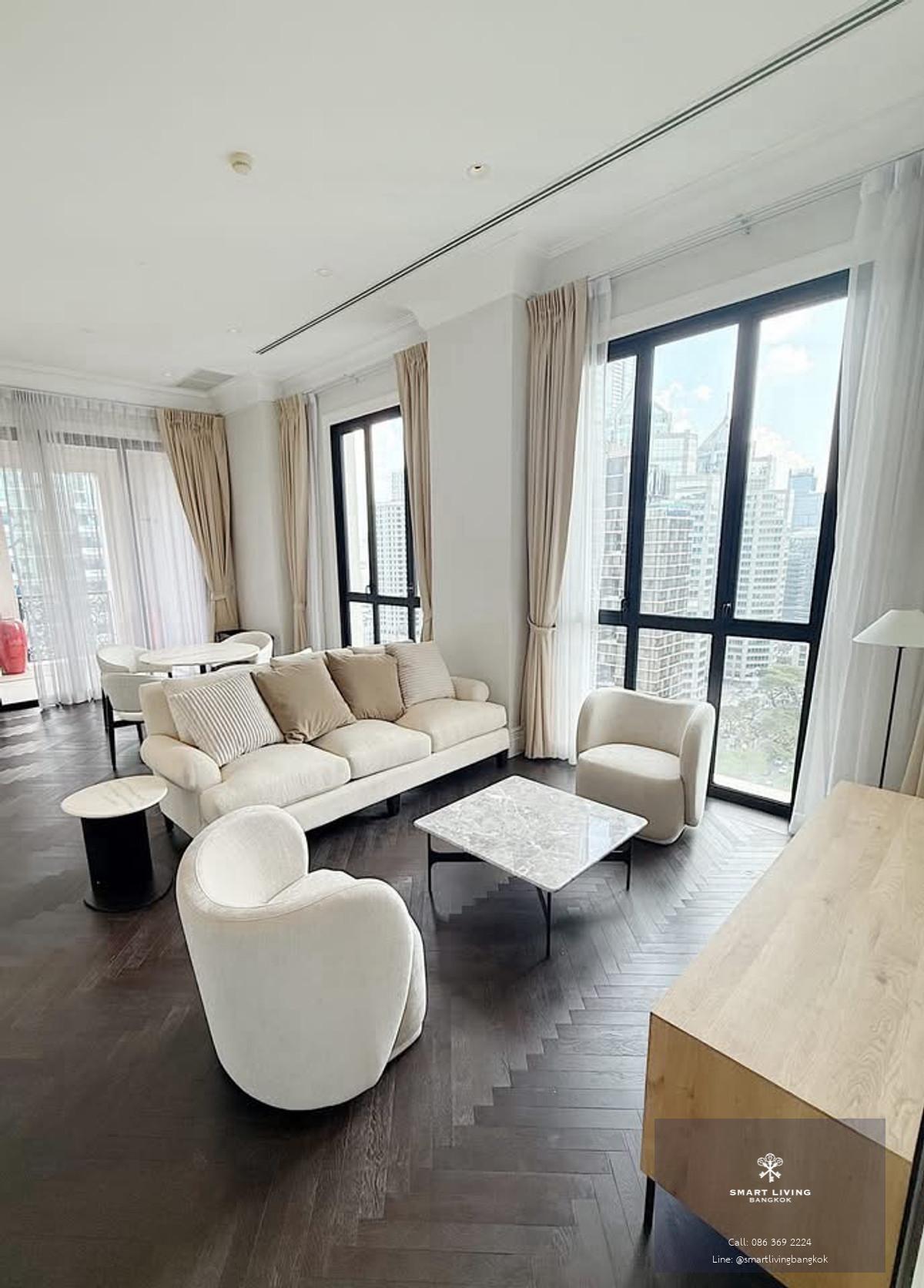 ขายและให้เช่าคอนโดลักชัวรี ใจกลางเมือง 2 ห้องนอน 120 ตร.ม ใกล้ BTS เพลินจิต