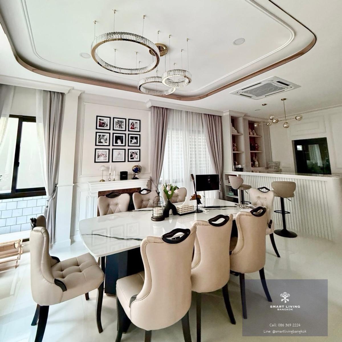 บ้านเดี่ยวให้เช่า The City เอกมัย-ลาดพร้าว 4 ห้องนอน 309 ตร.ม พร้อม Solar Cell ใกล้โรงเรียนนานาชาติ เหมาะครอบครัวต่างชาติ
