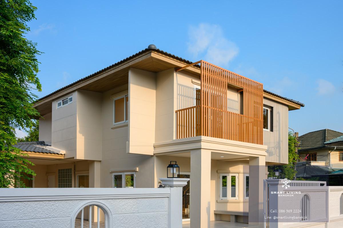 ขายบ้านเดี่ยวรีโนเวทใหม่ทั้งหลังสไตล์ Modern ย่านรามอินทรา 4ห้องนอน พื้นที่ 78ตรว. บ้านสวยพร้อมขาย