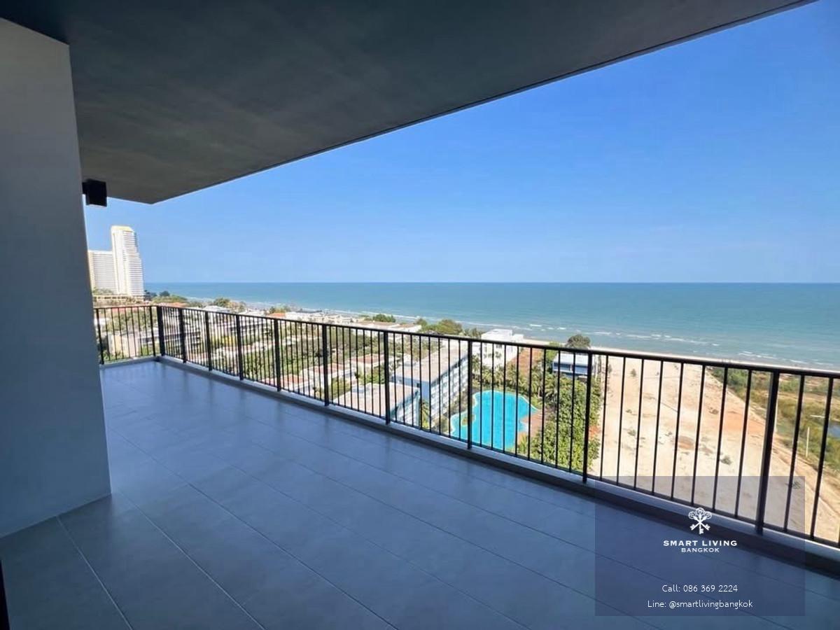 ขายคอนโด บ้านทิวทะเล บลู แซฟไฟร์ วิวทะเล 180 องศา ห้องหน้ากว้าง ระเบียงขนาดใหญ่ ติด Baba Beach Club ชะอำ หัวหิน