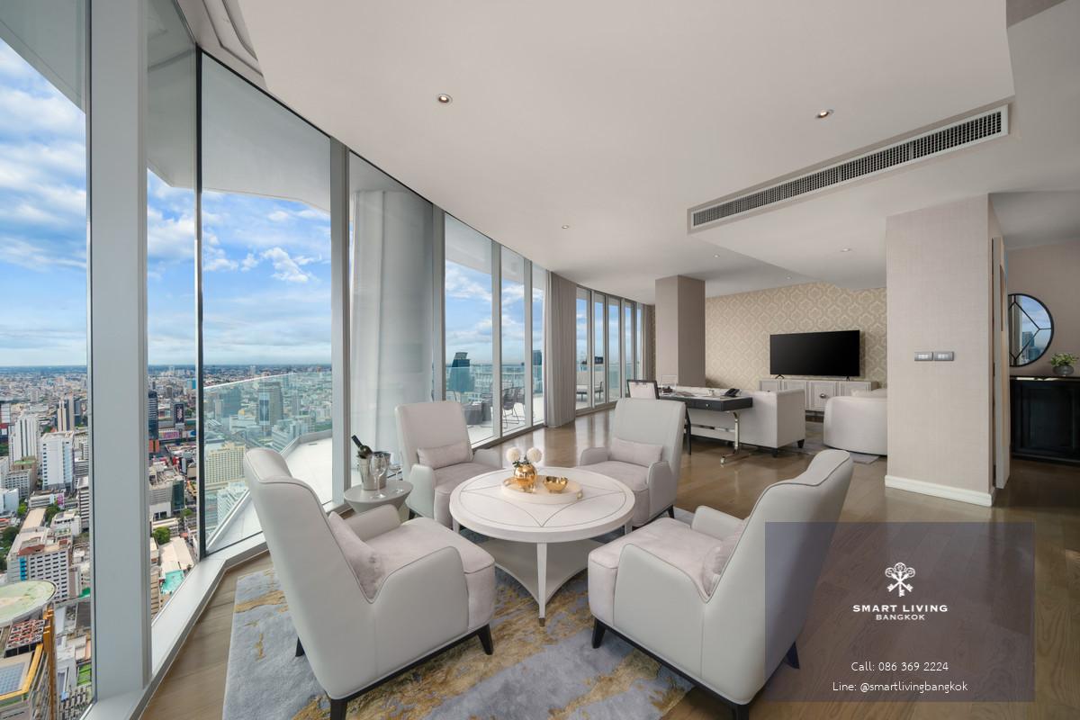 🌟✨For rent the best Penthouse in city  3 beds duplex with luxury furniture and superb panorama view, near Central World ready to move in.