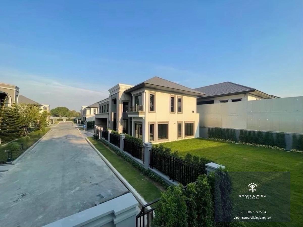 ขายหรือเช่าบ้านหรู Grand Bangkok Boulevard รามอินทรา–เกษตรนวมินทร์ แปลงมุมครึ่งไร่ บ้านใหม่ไม่เคยเข้าอยู่ ราคาเริ่ม 69.9 ล้านบาท หรือเช่า 350,000 บาท/เดือน