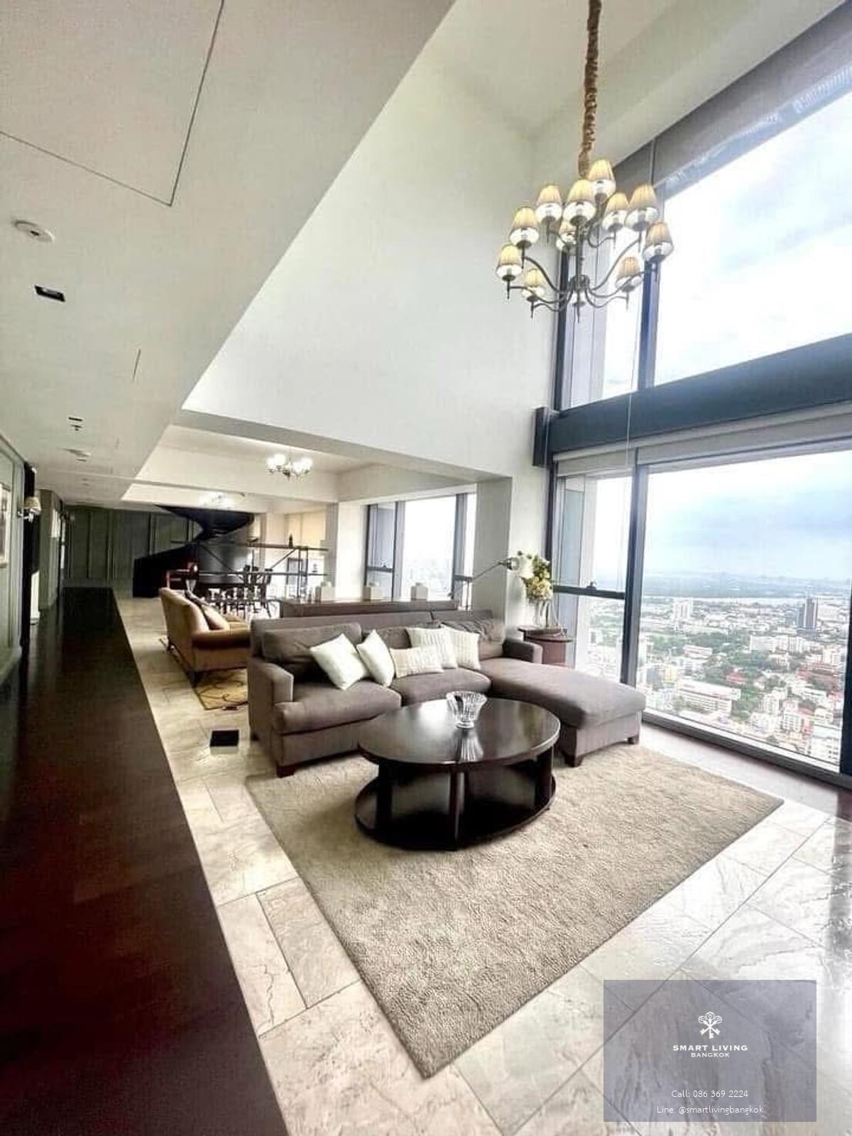 ให้เช่าคอนโด The Met สาทร ดูเพล็กซ์หรู 4 ห้องนอน ใกล้ BTS ช่องนนทรี วิวแม่น้ำเจ้าพระยาแบบเปิดโล่ง