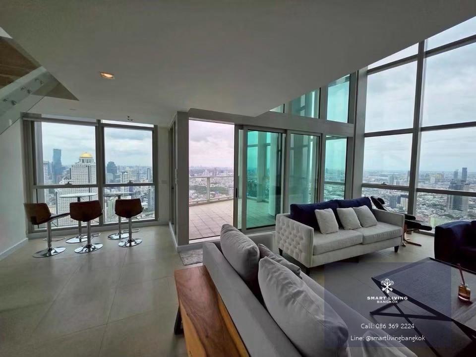 เพนท์เฮ้าส์ดูเพล็กซ์หรูให้เช่า วิวแม่น้ำเจ้าพระยา ใกล้ ICONSIAM