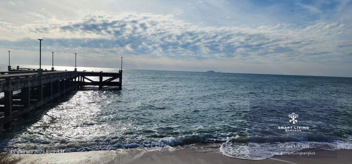 ขายที่ดินติดทะเล ประจวบคีรีขันธ์ หน้าหาดยาว 85 เมตร น้ำใส ทรายขาว ศักยภาพพัฒนาโครงการชายฝั่ง