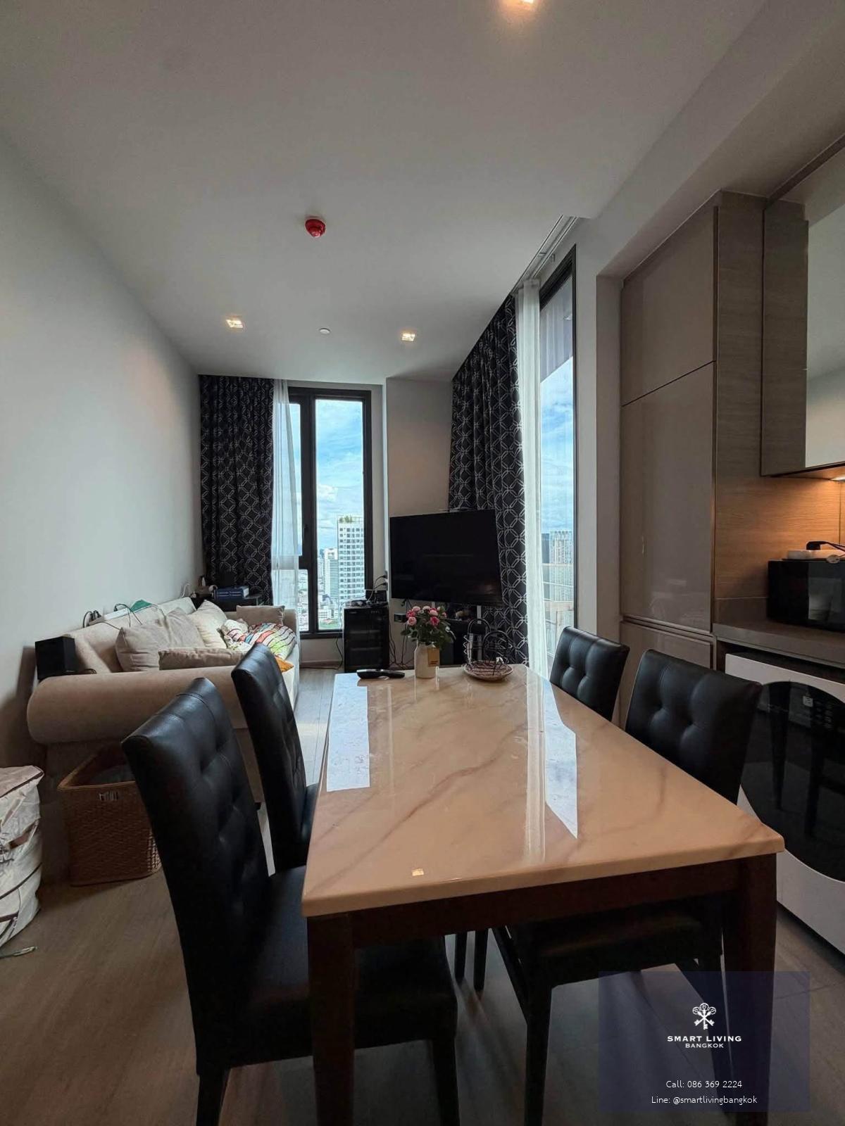ขายคอนโดหรูชั้นสูง วิวสวน 270 องศา! 2 ห้องนอน (50 ตร.ม.) ความเป็นส่วนตัวสูงสุด ผนังไม่ติดใคร ตกแต่งพรีเมียมพร้อมทีวี OLED ใกล้ BTS ลาดพร้าว