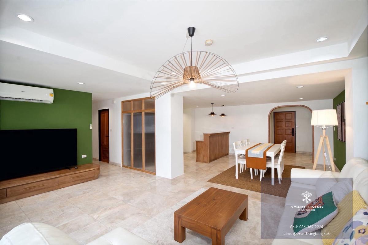 คอนโด 3 ห้องนอน รีโนเวทใหม่ สุขุมวิท 15 ตรงข้าม NIST ใกล้ BTS อโศก พื้นที่ใหญ่ 150 ตร.ม เหมาะสำหรับครอบครัว