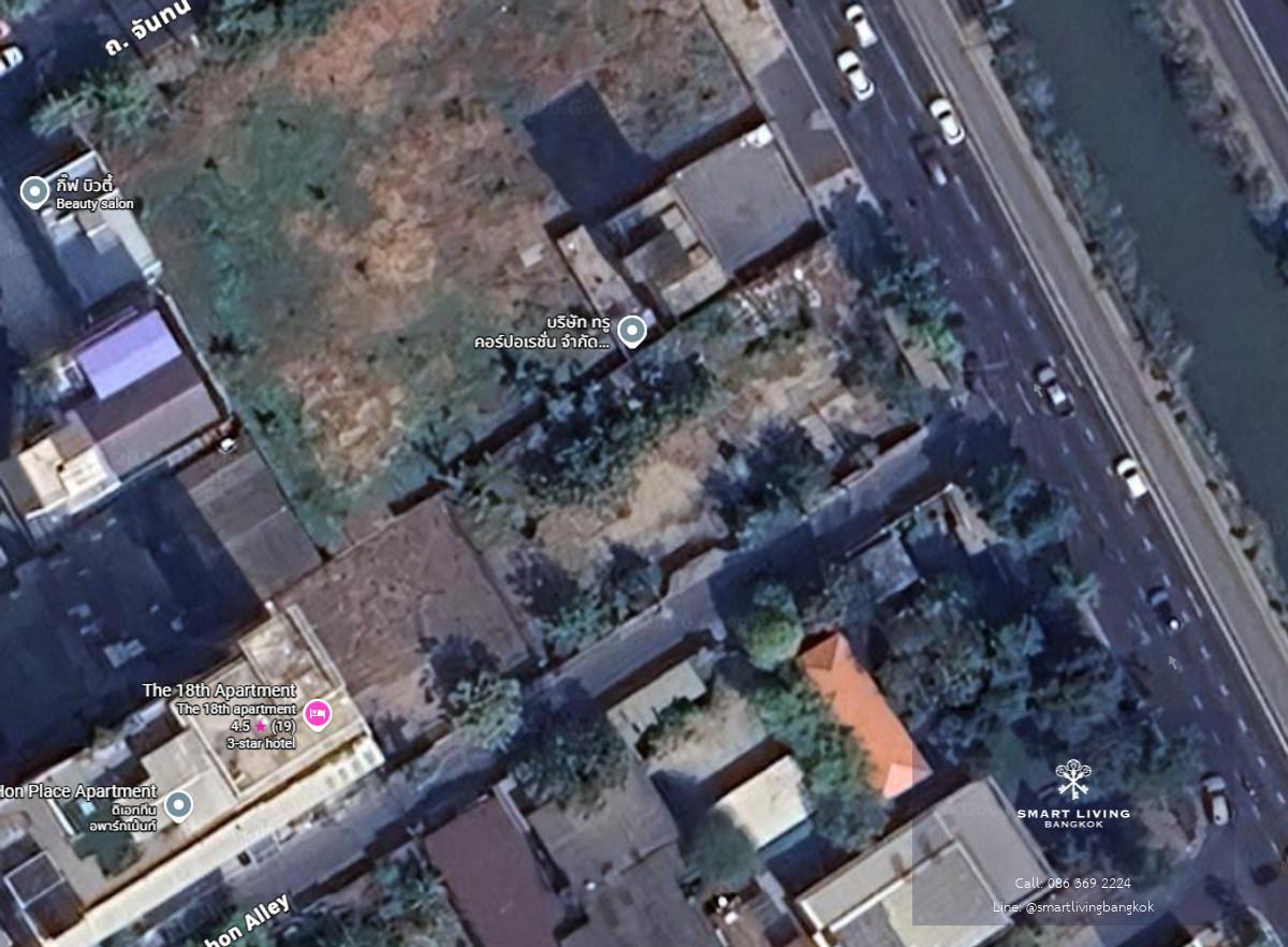 ให้เช่า ที่ดิน   Land Naradhiwat Rajanagarindra  264 ตร.ว.  ทำเล CBD สาทร - นราธิวาส  ใกล้ BTS ช่องนนทรี