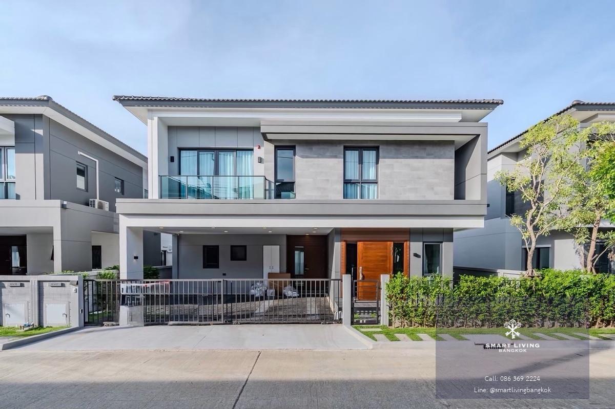 บ้านเดี่ยวหรู พร้อมเฟอร์นิเจอร์ครบ ใกล้เมกะบางนา โรงเรียนนานาชาติ และโรงพยาบาลหลายแห่ง