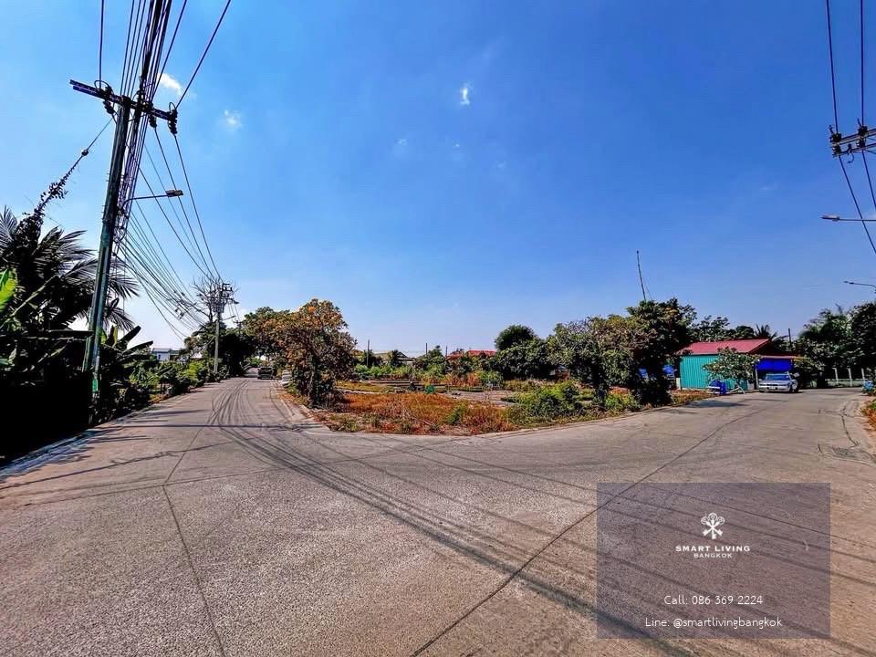 ที่ดินบางใหญ่ทำเลศักยภาพ แปลงมุมติดถนนสองฝั่ง ใกล้กาญจนาภิเษกและมอเตอร์เวย์บางใหญ่–กาญจนบุรี