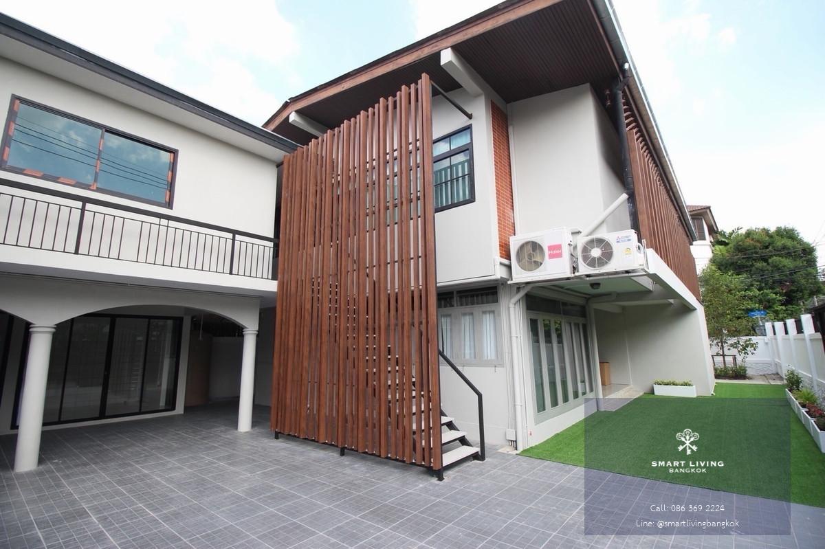 บ้านเช่าลาดพร้าว 35 ใกล้ MRT ลาดพร้าว บ้านเดี่ยวรีโนเวทใหม่ 100 ตร.วา 6 ห้องนอน จอดรถ 8 คัน  เลี้ยงสัตว์ได้