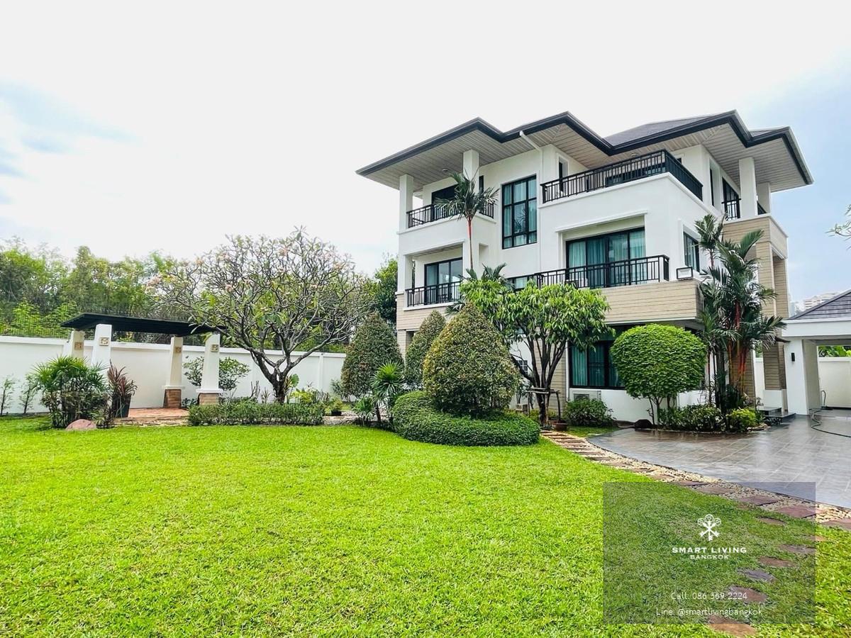 บ้านเดี่ยวให้เช่า รัชดา ขนาด 210 ตรว. พื้นที่ใช้สอย 450 ตรม. 4 ห้องนอน ที่จอดรถ 6 คัน ใกล้ Central Ladprao