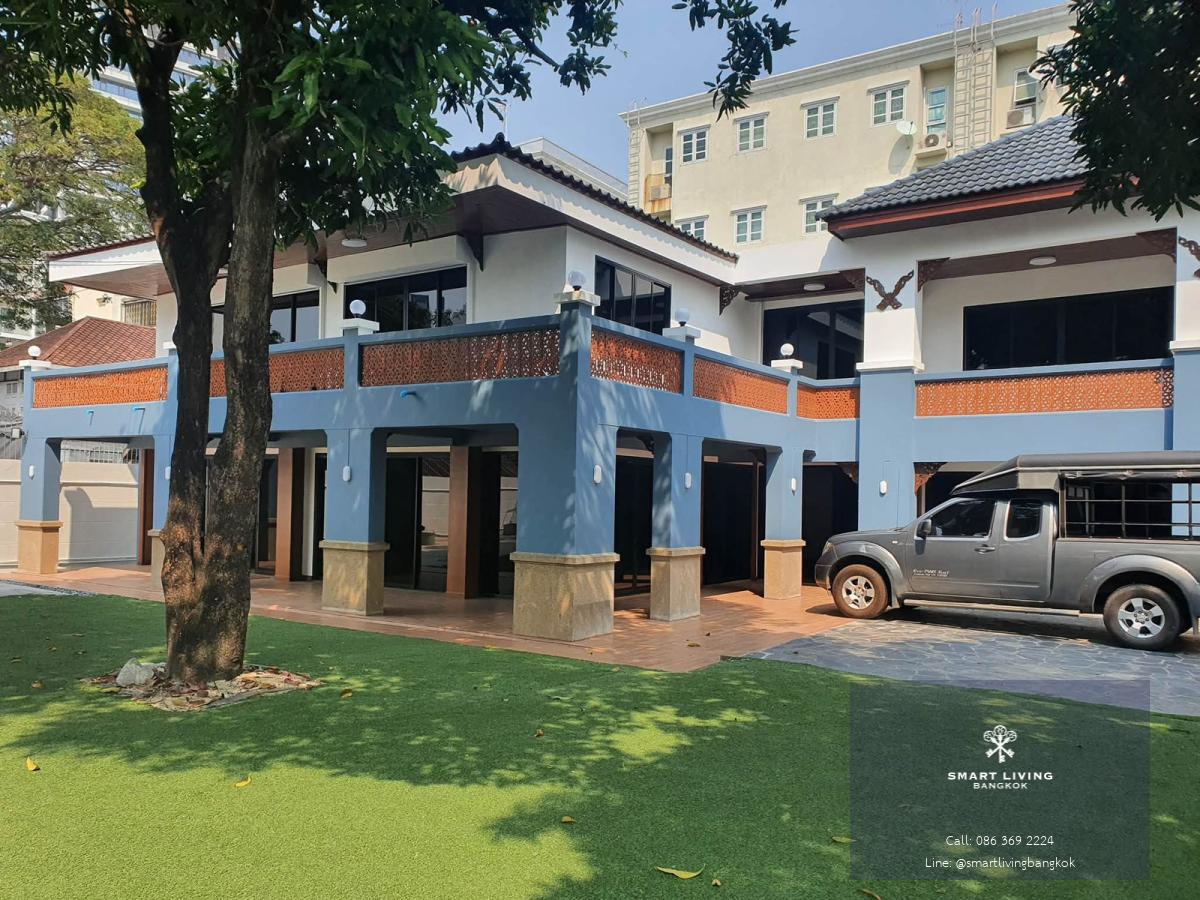 ให้เช่าบ้านเดี่ยว/โฮมออฟฟิศหลังใหญ่ 800 ตร.ม. (6 นอน 4 น้ำ) ทำเลทองพระราม 4 - สาทร ตรงข้าม One Bangkok เดินทางสะดวกใกล้ MRT ลุมพินี