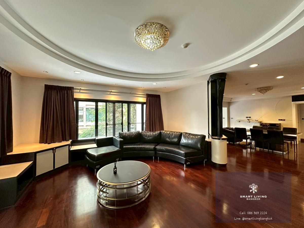 For rent family Condo in Ploenchit area!🔥 3+1 bedroom with spacious 240 sq.m fully furnished near BTS Chidlom and Velaa