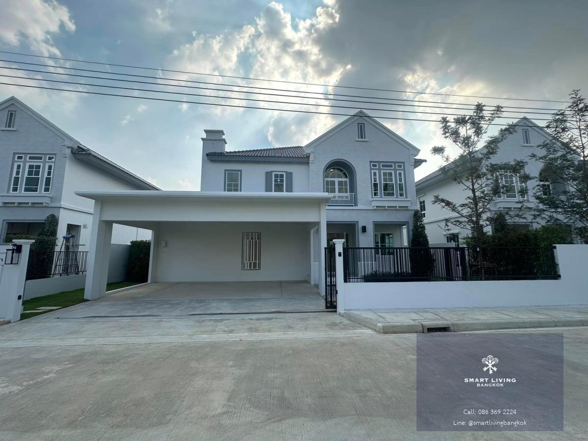 ปล่อยเช่าและขาย บ้านเดี่ยวแต่งครบไซส์ใหญ่ 75 ตร.ว.  (4 นอน 5 น้ำ) ทำเลศักยภาพบางนา ทะลุขึ้นทางด่วนง่าย แวดล้อมด้วย รร.ราชวินิตบางแก้ว และ รพ.พริ้นซ์ สุวรรณภูมิ