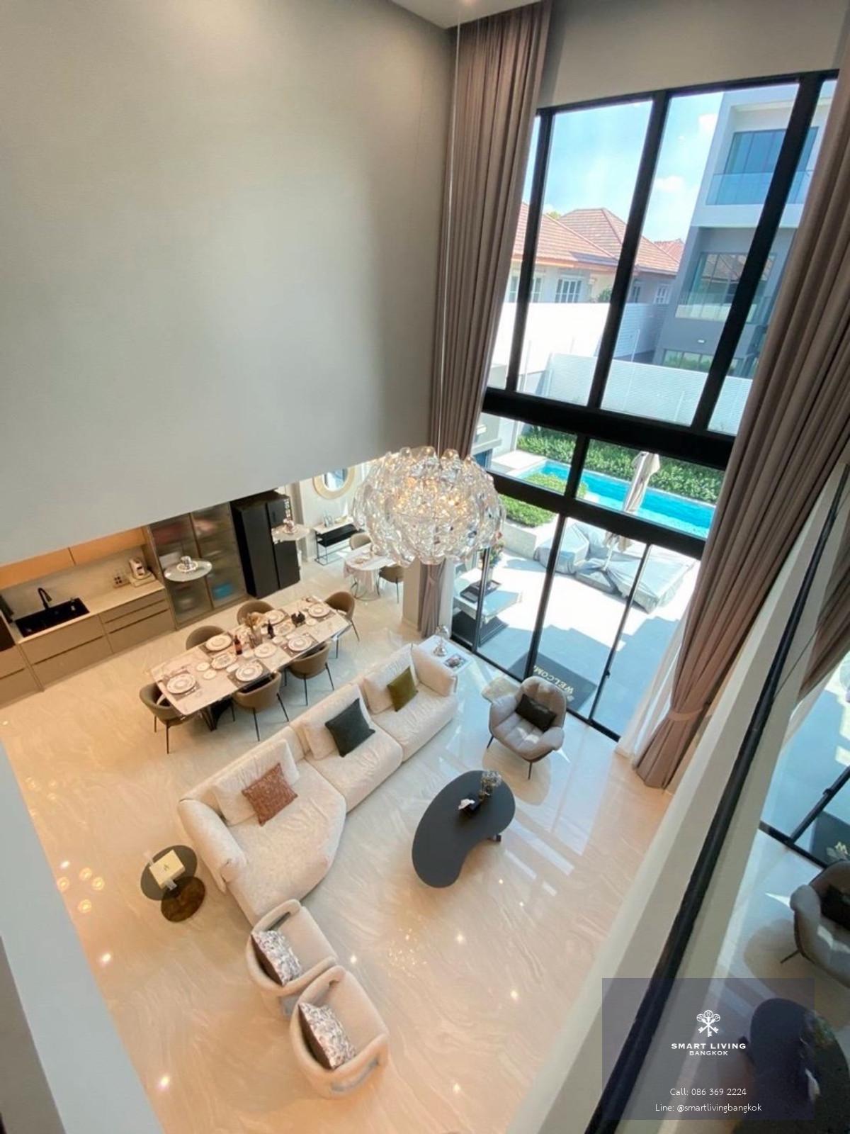 บ้านเช่าหรู พูลวิลล่า 3 ชั้น พร้อมลิฟท์ส่วนตัว เฟอร์ครบ พร้อมเข้าอยู่ ย่านโยธินพัฒนา