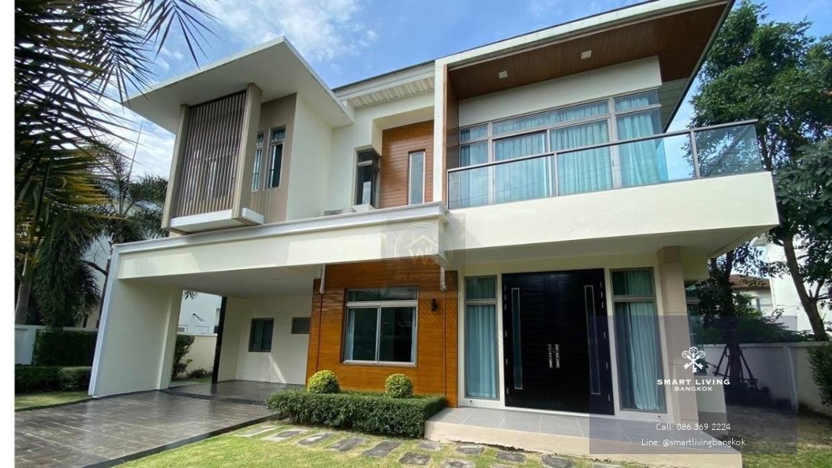 ให้เช่าบ้านเดี่ยวหลังใหญ่ 122.4 ตร.ว. ทำเลลาดกระบัง-สุวรรณภูมิ (4 นอน 4 น้ำ) เป็นส่วนตัวสูง เดินทางสะดวกใกล้แอร์พอร์ตลิงก์ เพียง 10 นาทีถึงสนามบิน