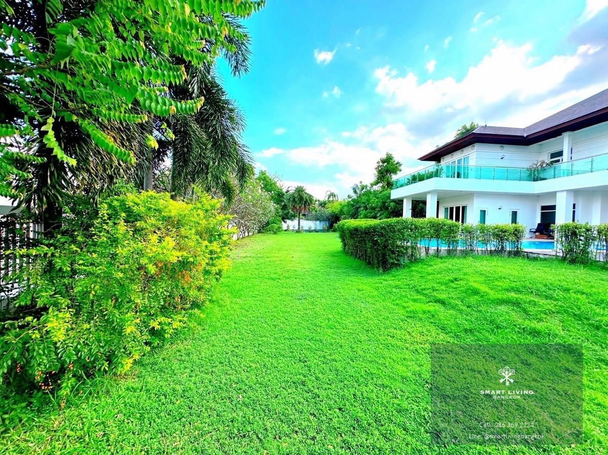 ขาย / เช่า คฤหาสน์หรู Windmill Park บางนา กม.10.5 บ้านในสนามกอล์ฟ พื้นที่ขนาดใหญ่ 7 ห้องนอน พร้อมสระว่ายน้ำ ใกล้ Mega Bangna และสนามบินสุวรรณภูมิ