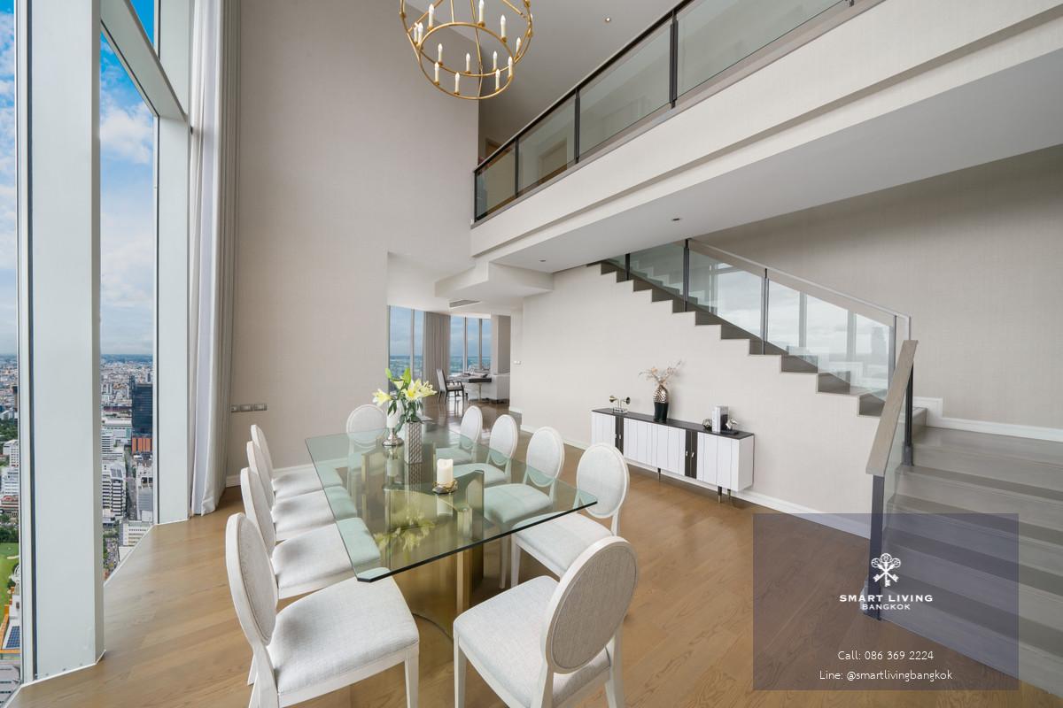 🌟✨For rent the best Penthouse in city  3 beds duplex with luxury furniture and superb panorama view, near Central World ready to move in.