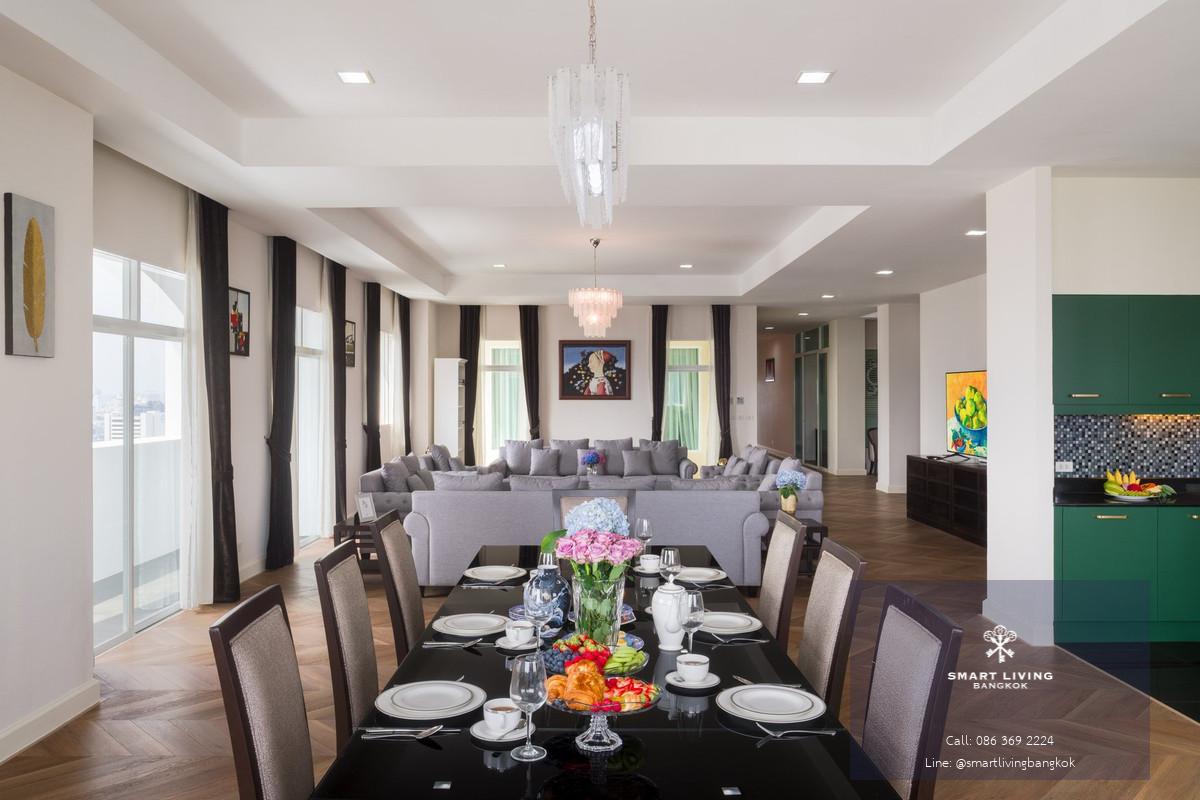 ✨ ให้เช่าPenthouse รีโนเวทใหม่ใจกลางเมือง ขนาด 440 ตรม. เฟอร์นิเจอร์ครบ ชั้นบนสุด ใกล้BTSอโศก และMRT สุขุมวิท