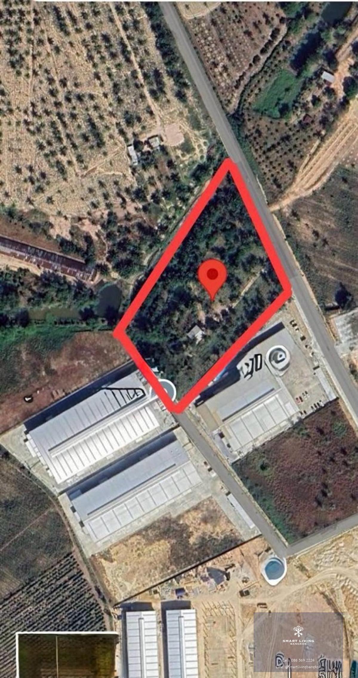 ขายที่ดิน 9 ไร่ บางละมุง ชลบุรี ผังเมืองสีเหลือง เหมาะสร้างโรงงาน โกดัง หรือโลจิสติกส์ ใกล้กรุงเทพ