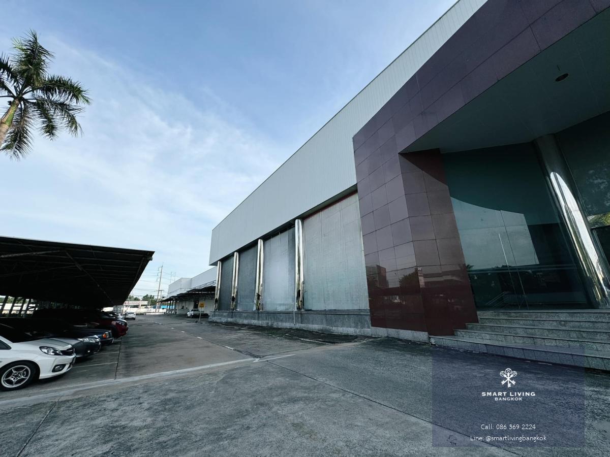 ให้เช่าโชว์รูมพร้อมโกดังขนาดใหญ่ 6.5 ไร่ (13,000 ตร.ม.) สี่แยกมีนบุรี เข้า-ออก 2 ทาง ใกล้ MRT เศรษฐบุตรบำเพ็ญ 200 ม.