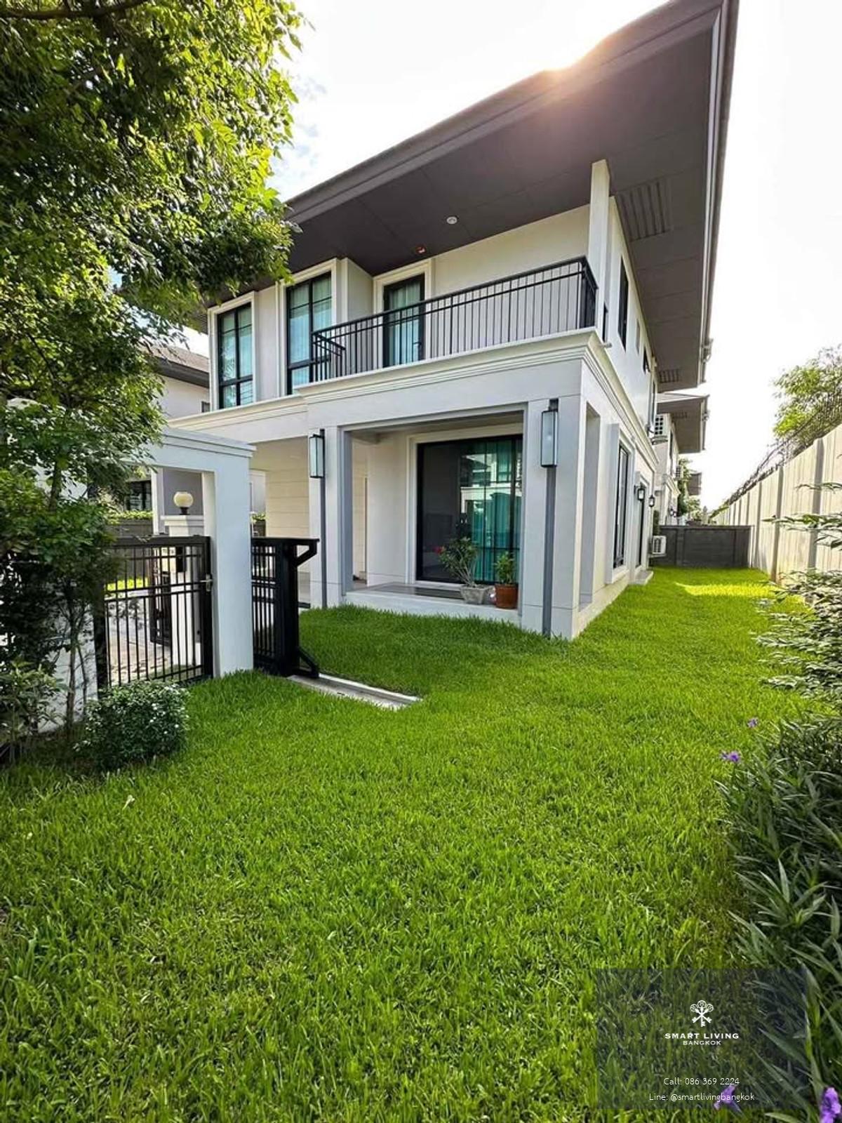 ให้เช่าบ้านเดี่ยวหรู SETTHASIRI PATTANAKARN 4 ห้องนอน แปลงมุมส่วนตัว พร้อมเฟอร์ครบ ตกแต่งสวย ใกล้ทองหล่อ-เอกมัย ทำเลดี เดินทางสะดวก พร้อมเข้าอยู่