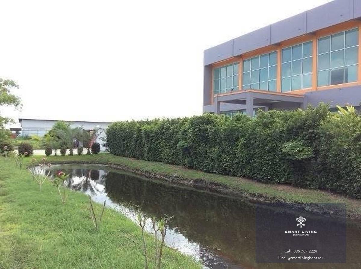 ขายโรงงานใหม่ บางเสาธง สมุทรปราการ ใกล้สนามบินสุวรรณภูมิ สำหรับโรงงานและคลังสินค้า เพื่อการลงทุนและใช้งานระยะยาว