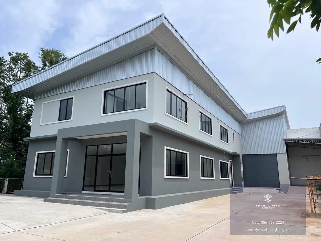 ขายหรือเช่า โกดัง สำนักงาน ใหม่ ย่านศาลายา พื้นที่ 928 ตารางวา พร้อมสำนักงานและที่พักพนักงาน พื้นที่ใช้สอย 1,400 ตร.ม