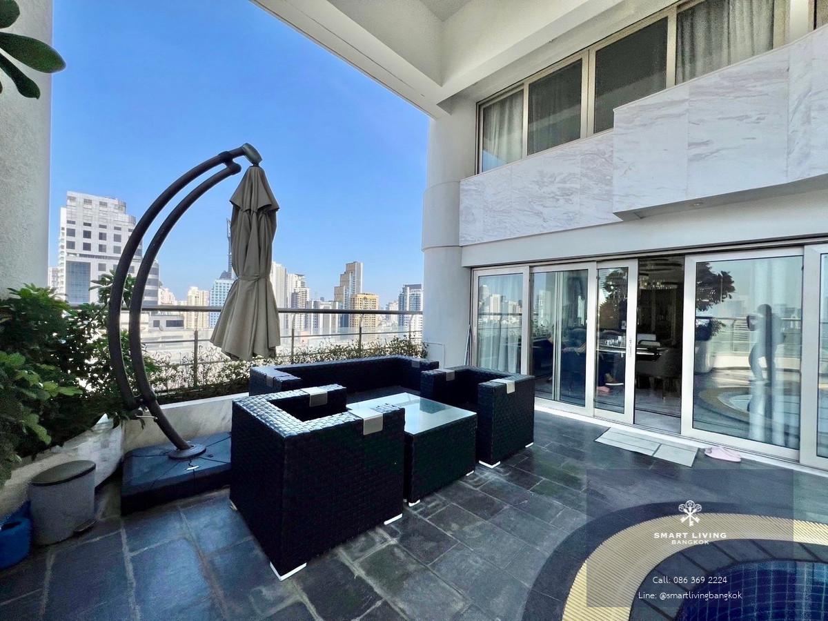 📢👇อยู่หรือลงทุนห้องดูเพล็กซ์หรู พร้อมสระว่ายน้ำส่วนตัวและวิวเมืองแบบพาโนรามา สามารถเดินไปเอ็มโพเรียมได้