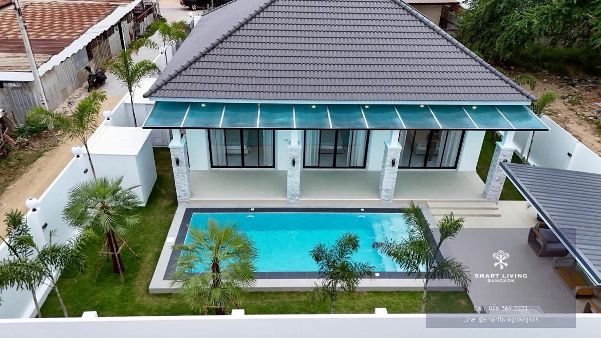 ขายพูลวิลล่าหรู สร้างใหม่ ห้วยใหญ่ บ้านเดี่ยวพร้อมสระส่วนตัว ใกล้สุขุมวิท และหาดจอมเทียน เหมาะลงทุนปล่อยเช่ารายวัน