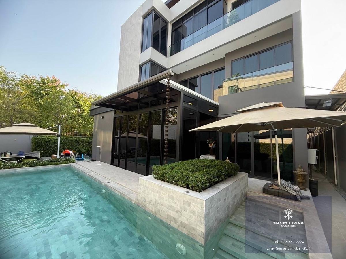 บ้านเช่าหรู พูลวิลล่า 3 ชั้น พร้อมลิฟท์ส่วนตัว เฟอร์ครบ พร้อมเข้าอยู่ ย่านโยธินพัฒนา