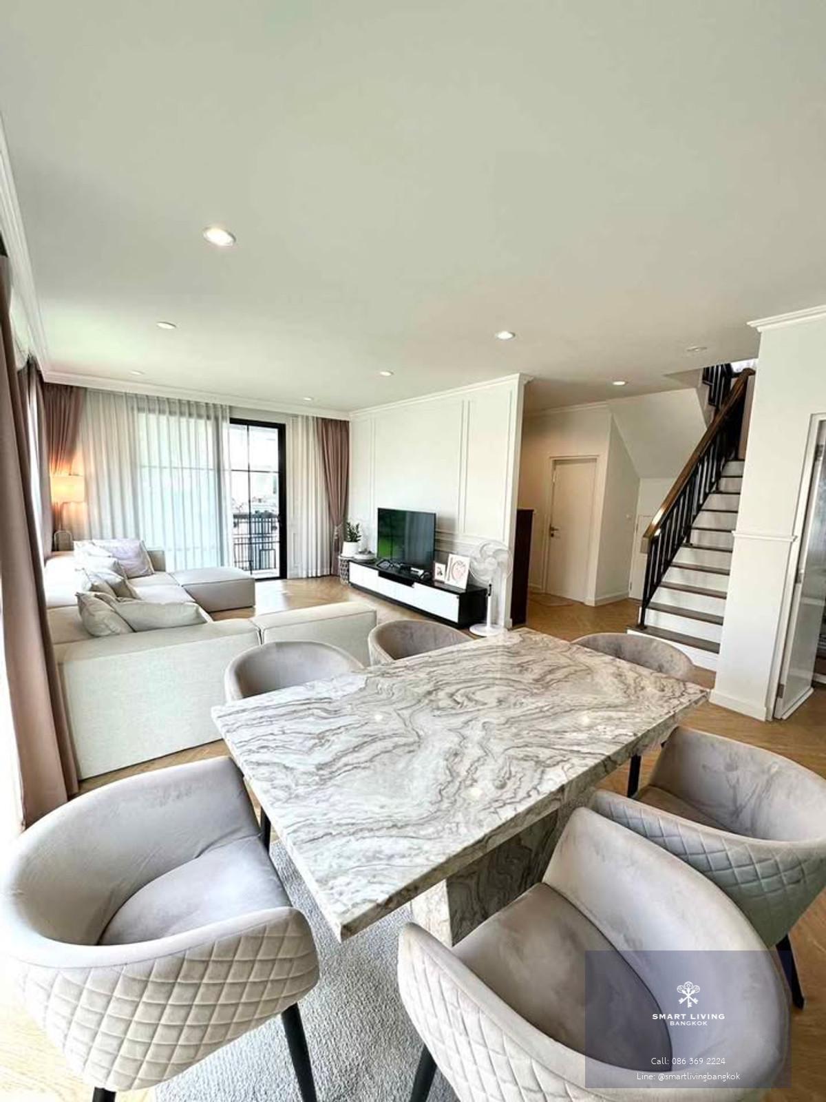 ให้เช่าบ้านเดี่ยวหรู SETTHASIRI PATTANAKARN 4 ห้องนอน แปลงมุมส่วนตัว พร้อมเฟอร์ครบ ตกแต่งสวย ใกล้ทองหล่อ-เอกมัย ทำเลดี เดินทางสะดวก พร้อมเข้าอยู่