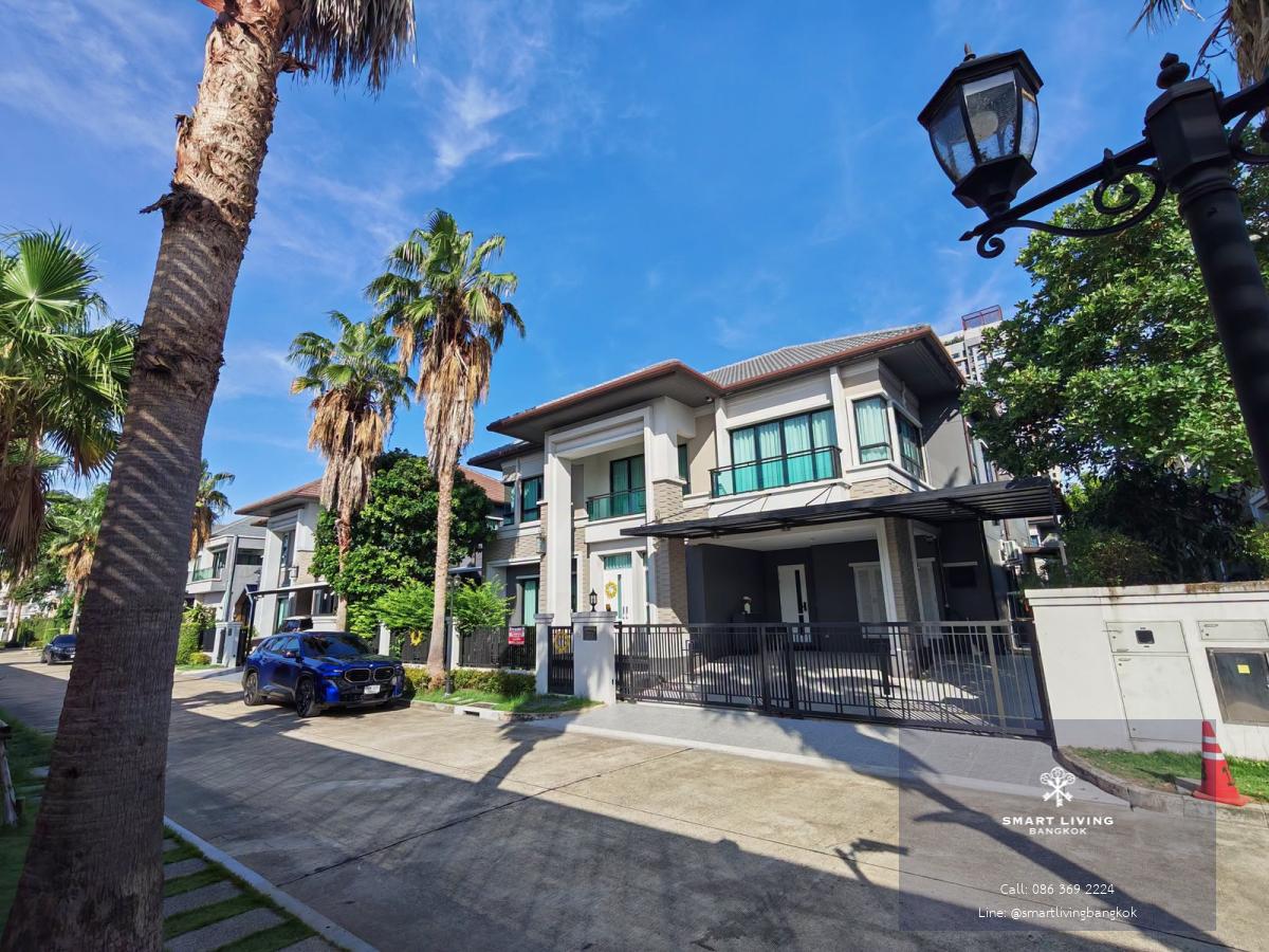 ปล่อยเช่าบ้านเดี่ยวหลังใหญ่ (80 ตร.ว. 4 ห้องนอน มีห้องล่าง) เฟอร์ครบ จอดรถได้ 7 คัน ติดตลาดกัลปพฤกษ์
