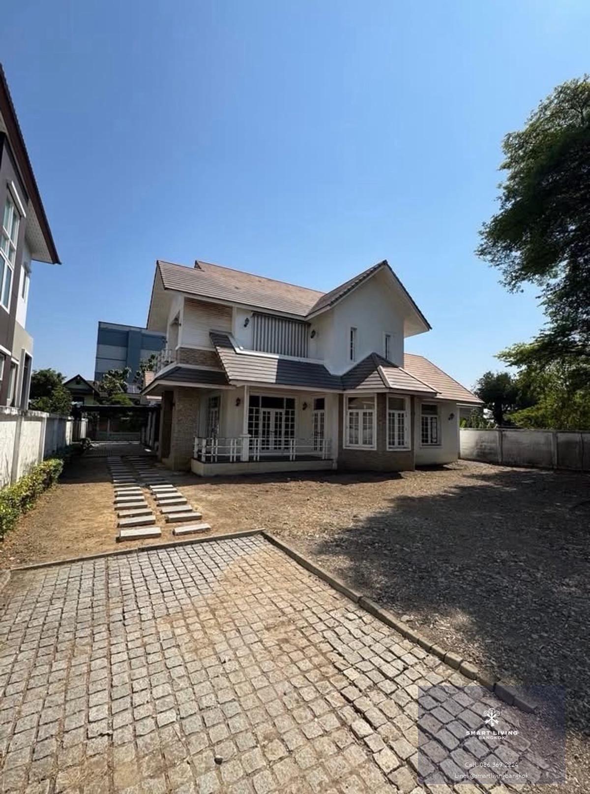 ขาย / ให้เช่า บ้านเดี่ยว ติวานนท์ ที่ดิน 216 ตร.ว ใกล้ MRT ติวานนท์ 500 เมตร พื้นที่ใช้สอย 534 ตร.ม เหมาะอยู่อาศัยหรือทำธุรกิจ