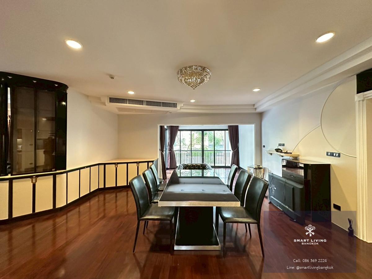 For rent family Condo in Ploenchit area!🔥 3+1 bedroom with spacious 240 sq.m fully furnished near BTS Chidlom and Velaa