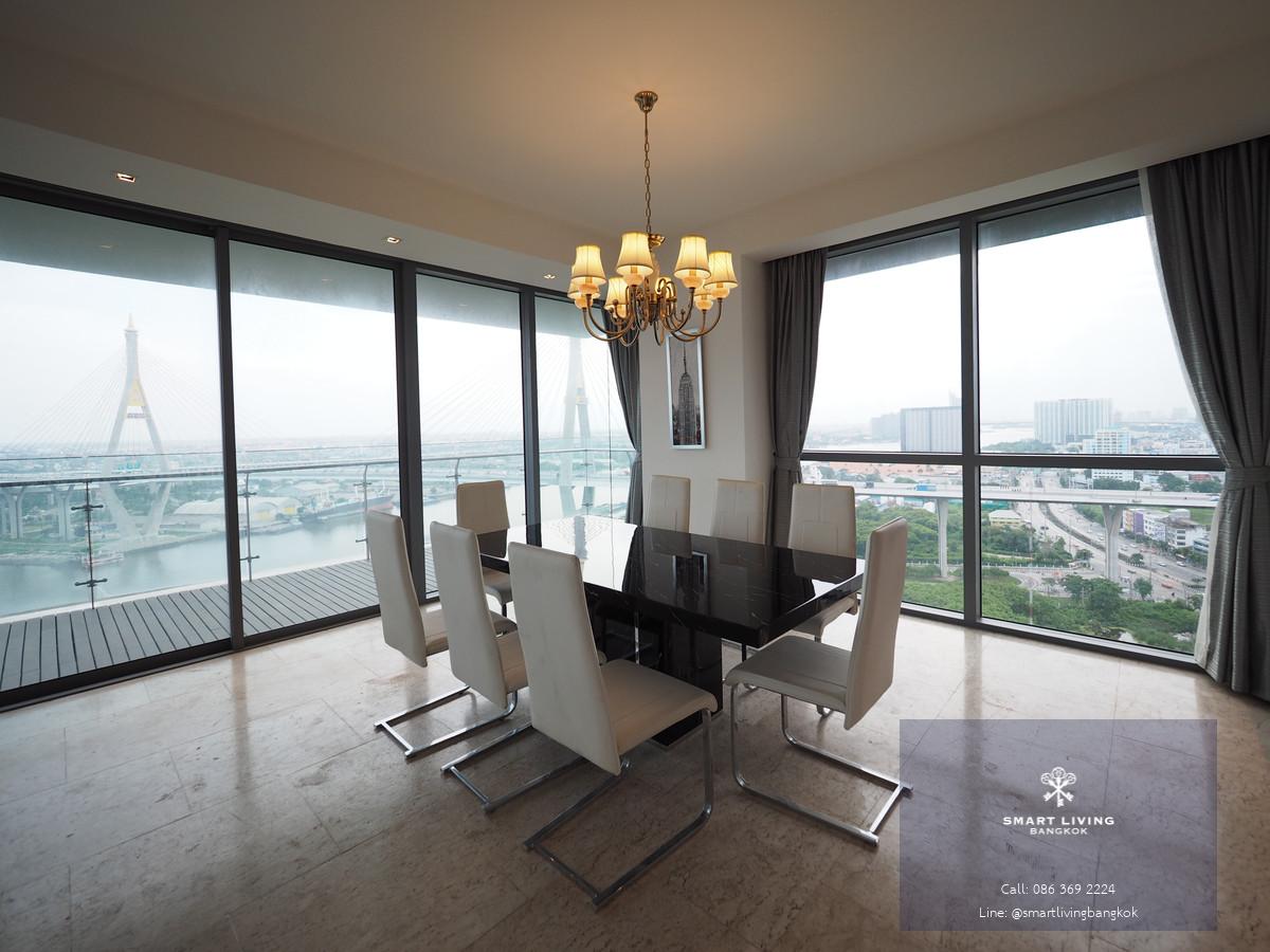 ✨ให้เช่าคอนโดหรูริมแม่น้ำเจ้าพระยาที่ The Pano Rama3  3ห้องนอน เฟอร์นิเจอร์ครบวิวโค้งแม่น้ำ มีระเบียงขนาดใหญ่ ชมวิวพาโนรามาสุดอลังการ ใกล้เซ็นทรัล พระราม 3 พร้อมเข้าอยู่!!