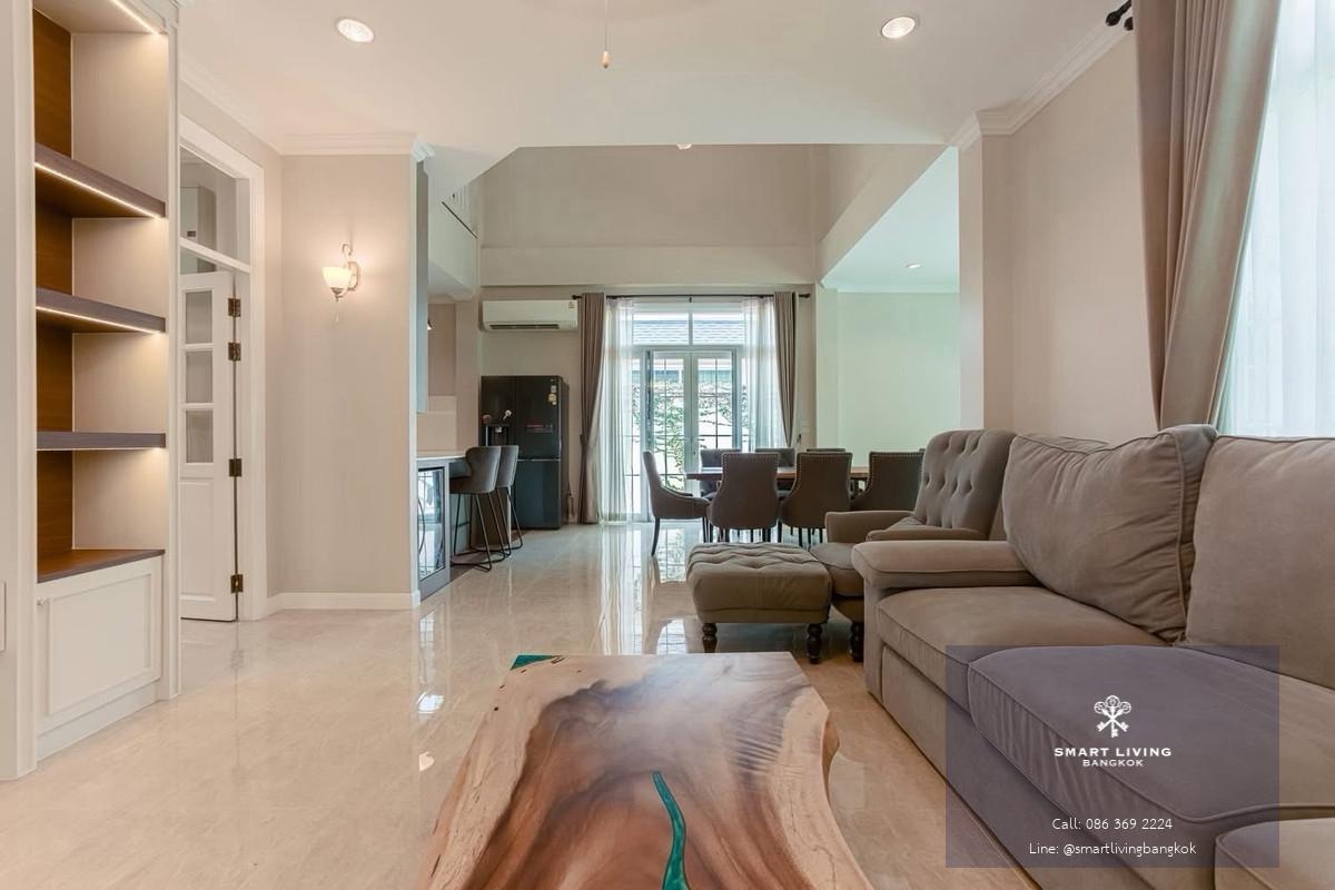 ให้เช่าบ้านเดี่ยว Fantasia Villa 4 ศรีนครินทร์ บางนา บ้านสไตล์ Victorian พื้นที่กว้าง เลี้ยงสัตว์ได้ ใกล้ MRT ศรีเอี่ยม