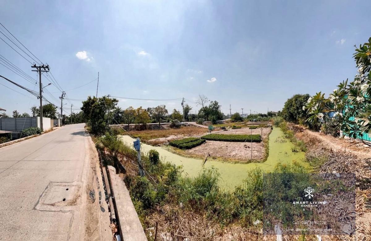 ที่ดินบางใหญ่ทำเลศักยภาพ แปลงมุมติดถนนสองฝั่ง ใกล้กาญจนาภิเษกและมอเตอร์เวย์บางใหญ่–กาญจนบุรี