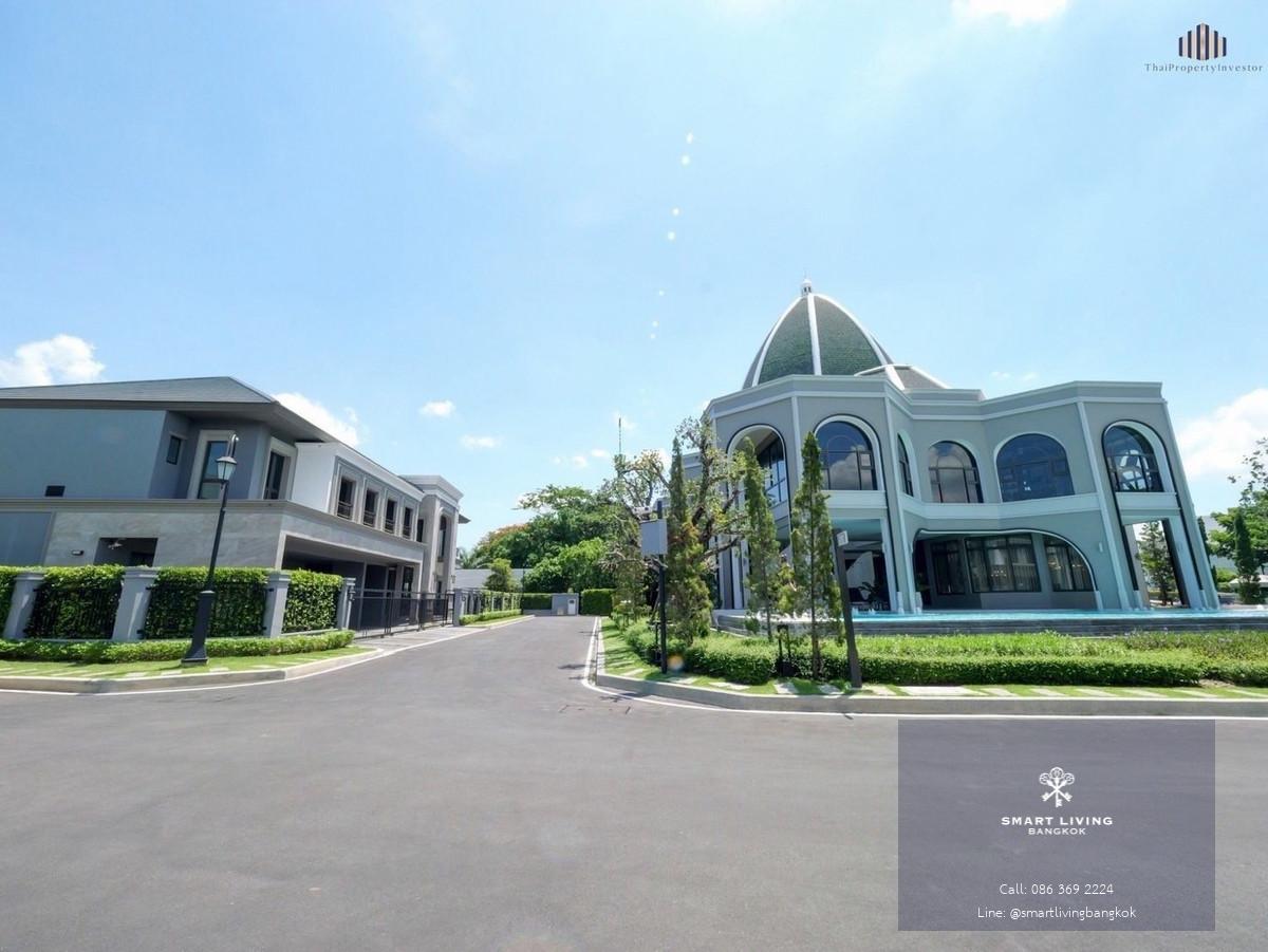 ขายหรือเช่าบ้านหรู Grand Bangkok Boulevard รามอินทรา–เกษตรนวมินทร์ แปลงมุมครึ่งไร่ บ้านใหม่ไม่เคยเข้าอยู่ ราคาเริ่ม 69.9 ล้านบาท หรือเช่า 350,000 บาท/เดือน